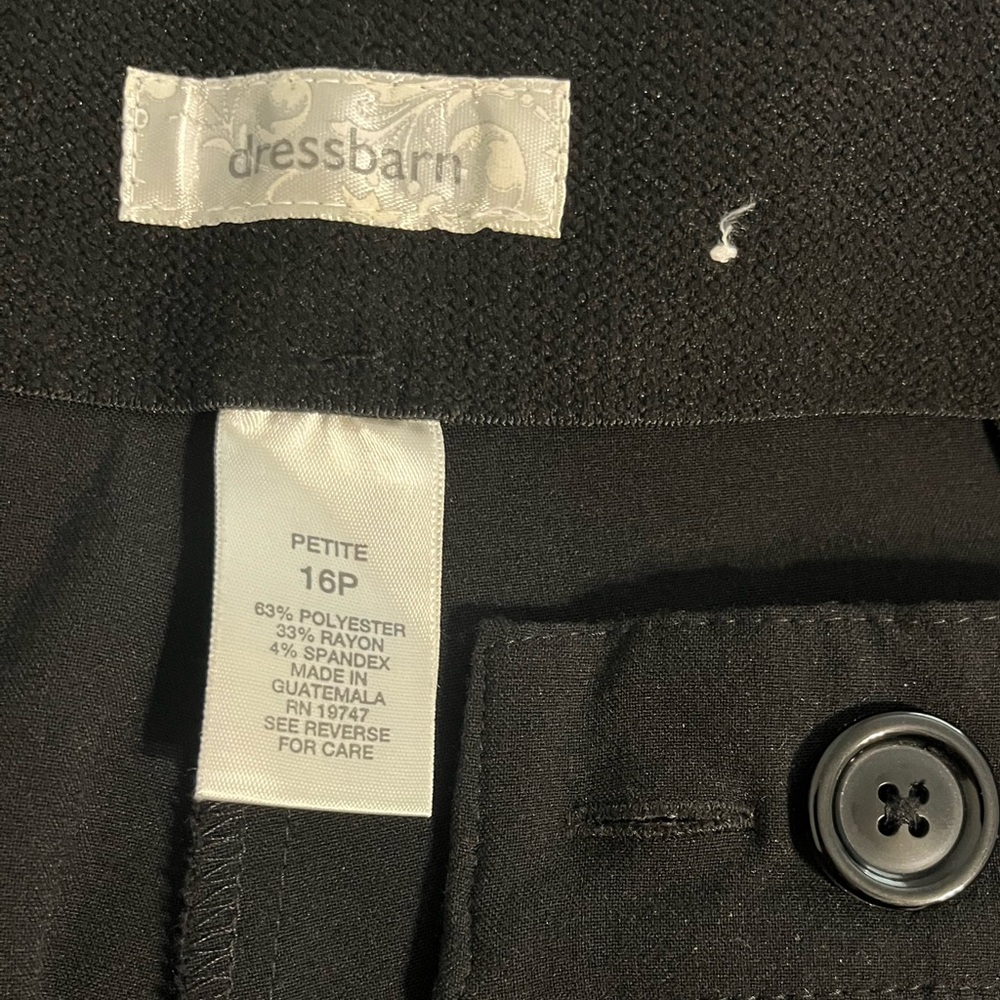 Dressbarn black pants size 16 dress barn - Picture 3 of 3